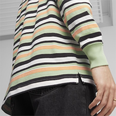 Camiseta Manga Longa Puma Downtown 180 Striped - Unissex - Foto 5