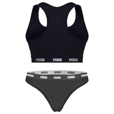 Kit Puma Top Nadador + Calcinha Biquíni - Feminino - Foto 2