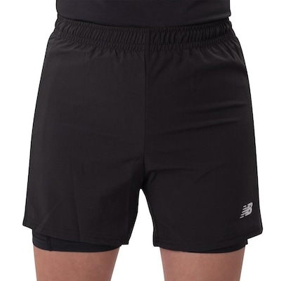 Shorts Running New Balance Sport Essentials 2 In 1 - Masculino - Foto 3