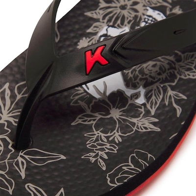 Chinelo Kenner Summer Caveira Floral - Masculino - Foto 4