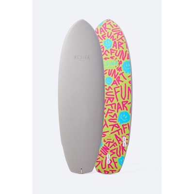 Prancha de Surf Medina Soft Top Grey Smile 5''''8" 38,2L - Foto 1