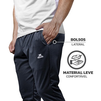 Calça Slim Futebol Muvin - Masculina - Foto 6