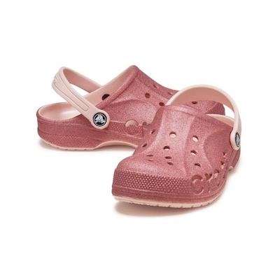 Sandália Crocs Baya Glitter Clog T - Infantil - Foto 4