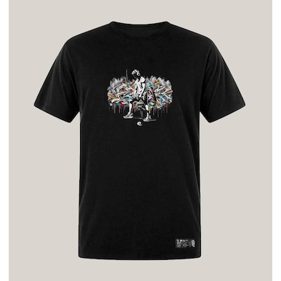 Camiseta WSS Brasil Plus Size Algodão Prime Gym Graffiti - Masculina - Foto 1