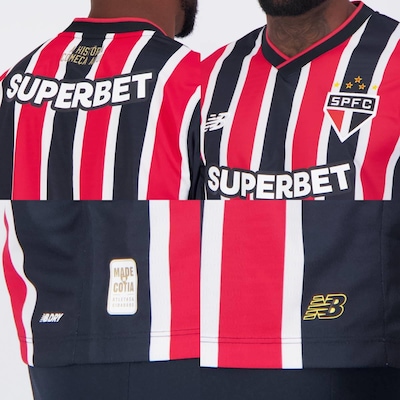 Camisa do São Paulo II 2024 New Balance com Patrocínio 10 Luciano - Masculina - Foto 5