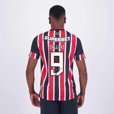 Camisa do São Paulo II 2024 New Balance com Patrocínio 9 Calleri - Masculina - Foto 1