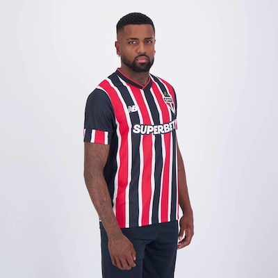 Camisa do São Paulo II 2024 New Balance com Patrocínio 11 Nestor - Masculina - Foto 3
