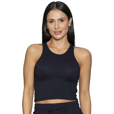 Blusa Cropped Run More Hit - Feminino - Foto 1