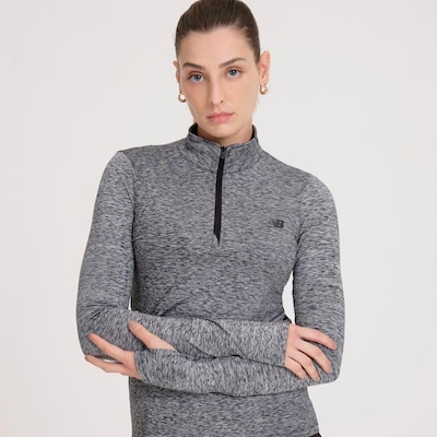 Blusão sem Capuz New Balance 1/2 Zíper Sport Essentials - Feminino - Foto 1