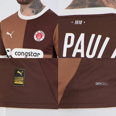 Camisa St. Pauli Home 2025 Puma - Masculina - Foto 5