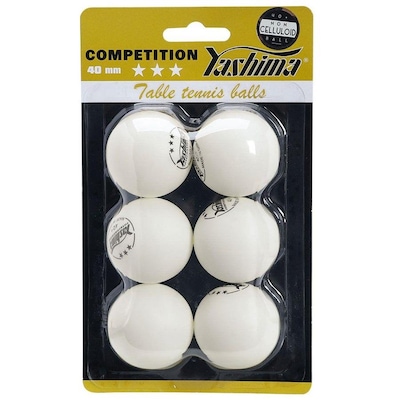 Bola de Tênis de Mesa Yashima 3 Estrelas Pvc - 6 Unidades - Foto 2