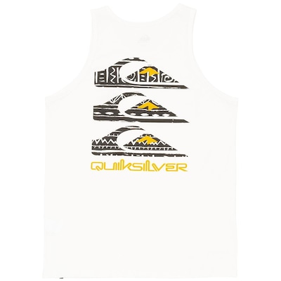 Camiseta Regata Quiksilver Vertical Logos Sm25 - Masculina Snow White - Foto 4
