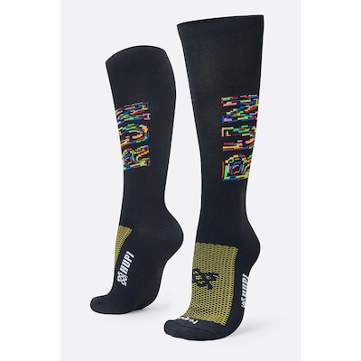 Meia Cano Longo Hupi Run Colors - 36 A 42 - Adulto - Foto 4