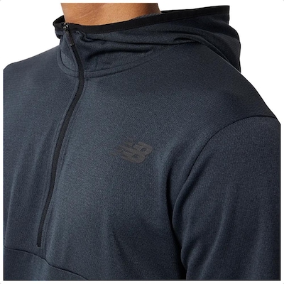 Blusão New Balance Capuz Tenacity 1/2 Zíper Masculino - Foto 4