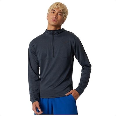 Blusão New Balance Capuz Tenacity 1/2 Zíper Masculino - Foto 1