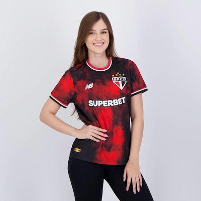 Camisa New Balance São Paulo Iii 2024 Feminina - Foto 2