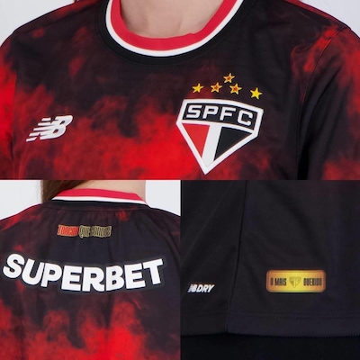 Camisa New Balance São Paulo Iii 2024 Feminina - Foto 5