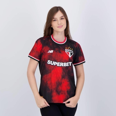 Camisa New Balance São Paulo Iii 2024 Feminina - Foto 1
