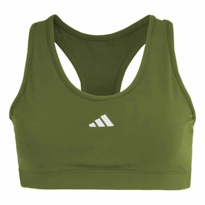 Top Fitness adidas Treino Basico Suporte Médio - Feminino - Foto 1
