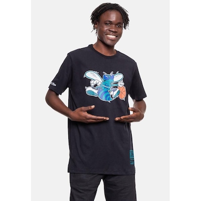 Camiseta Mitchell & Ness NBA Teams Charlotte Hornets - Masculina - Foto 3
