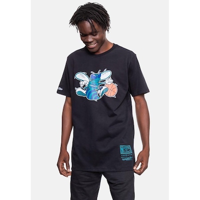 Camiseta Mitchell & Ness NBA Teams Charlotte Hornets - Masculina - Foto 4