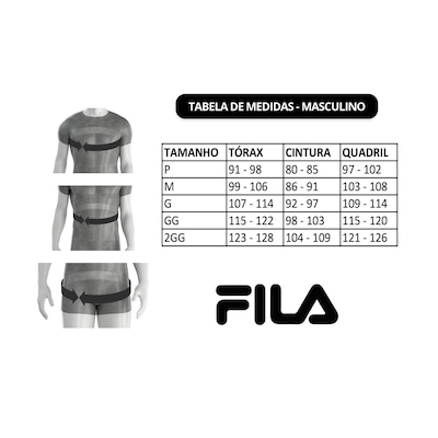 Regata Fila Basic Sports II - Masculina - Foto 4