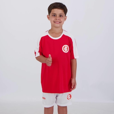 Kit Internacional Colorado Infantil Vermelho e Branco - Foto 1