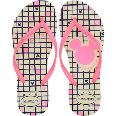 Chinelo de Dedo Havaianas Slim Disney Feminino - Foto 1