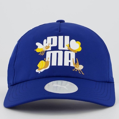 Boné Aba Curva Puma Small World Pinch Panel - strapback - Infantil - Foto 2