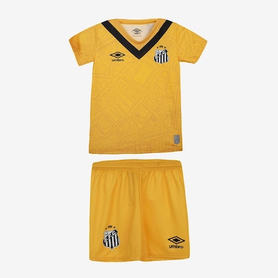 Uniforme do Santos 3 2024 Umbro Oficial Clube - Infantil - Foto 1