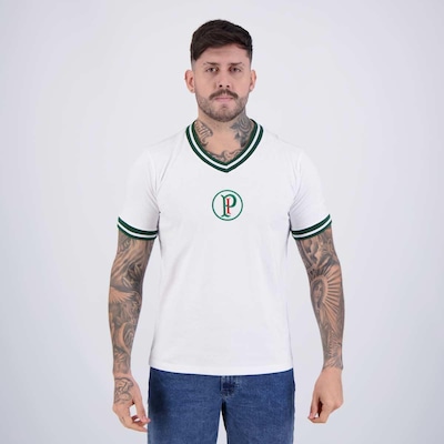 Camisa Palmeiras Retro 1937 Branca - Foto 1