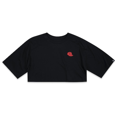 Camiseta New Era Cropped Branded Cap - Feminina - Foto 1