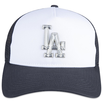 Boné New Era Feminino 9Forty A-Frame Trucker Mlb Los Angeles Dodgers - Feminino - Foto 3