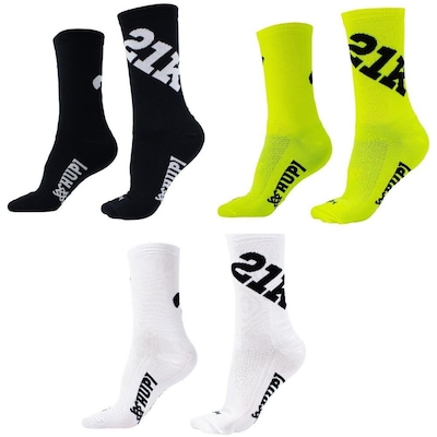 Meia Cano Longo Hupi Ultra 21K - 03 Pares - Unissex - Foto 1