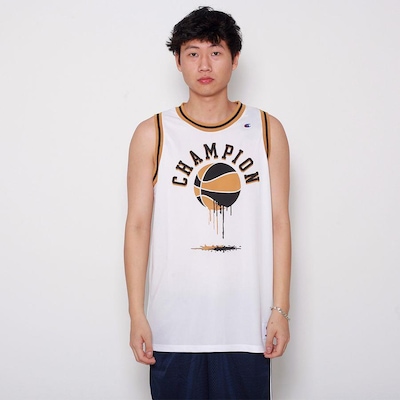 Camiseta Regata Champion Jersey Basket Melted - Masculina - Foto 1