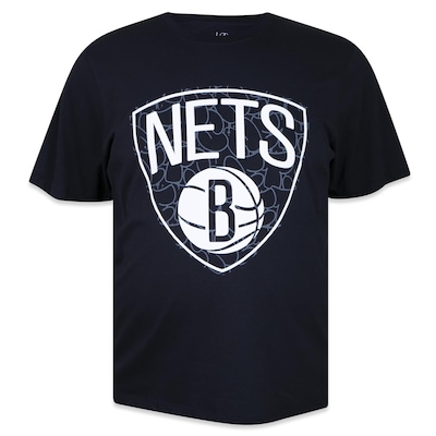 Camiseta New Era Plus Size Regular Nba Brooklyn Nets Core - Masculina - Foto 1