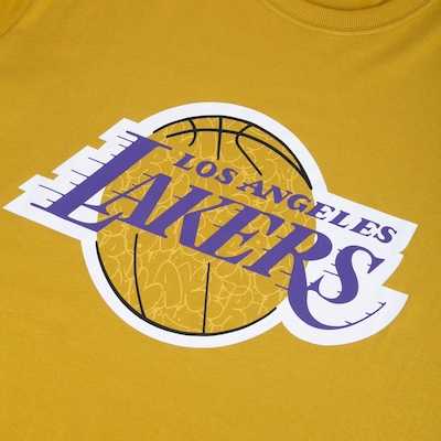 Camiseta New Era Plus Size Regular Nba Los Angeles Lakers Core - Masculina - Foto 3