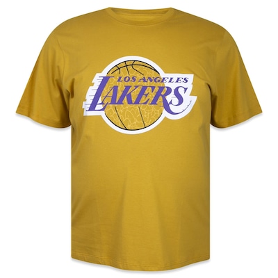 Camiseta New Era Plus Size Regular Nba Los Angeles Lakers Core - Masculina - Foto 1