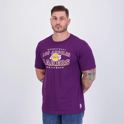Camiseta NBA Nicktown Lakers - Masculina - Foto 3