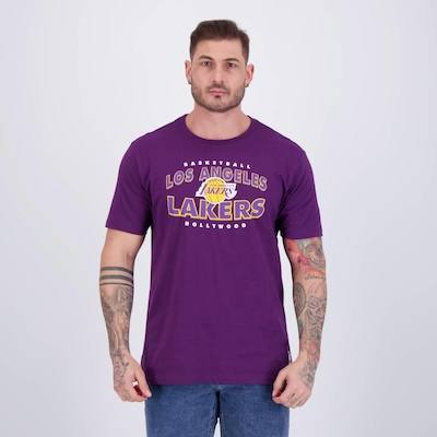 Camiseta NBA Nicktown Lakers - Masculina - Foto 1