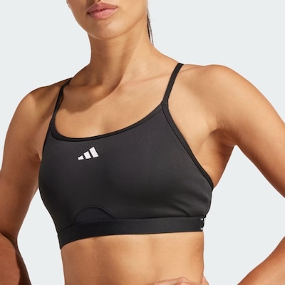 Top adidas Treino Aeroreact Suporte Leve - Feminino - Foto 5