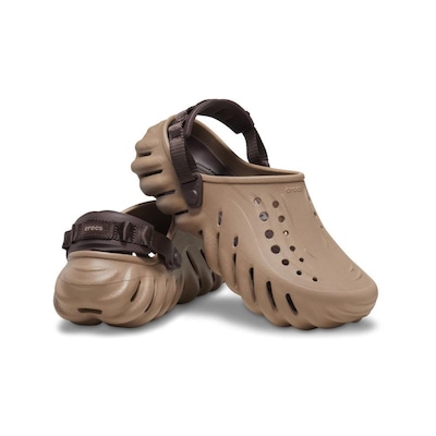 Sandália Crocs Echo Clog Latte - Unissex - Foto 4