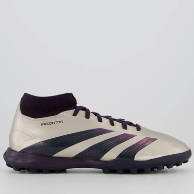 Chuteira adidas Predator League Mid Tf Society Bronze - Foto 1