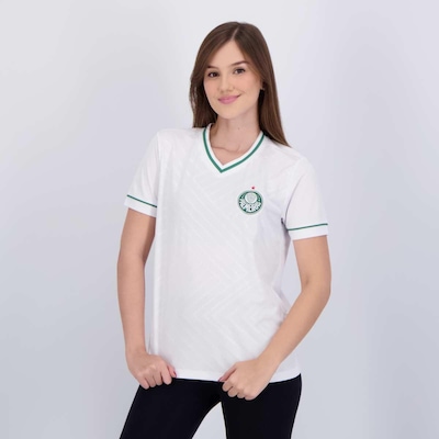 Camisa Palmeiras Home Ii Lake Feminina Branca - Foto 3