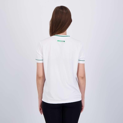 Camisa Palmeiras Home Ii Lake Feminina Branca - Foto 4