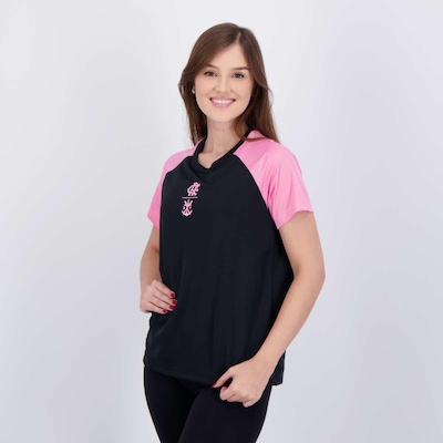 Camisa Flamengo Correnteza Feminina Preta - Foto 3