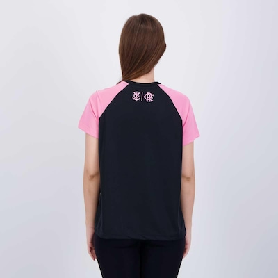 Camisa Flamengo Correnteza Feminina Preta - Foto 4