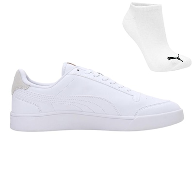 Kit Tênis Puma Shuffle + Meia - Feminino - Foto 1