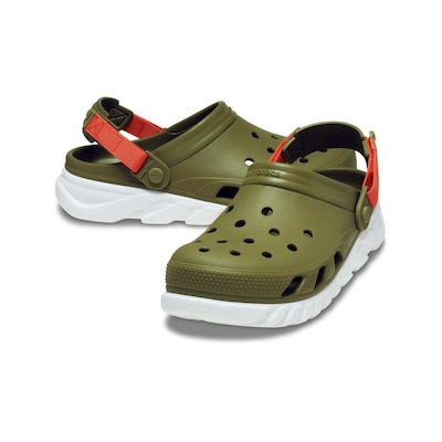 Sandália Crocs Duet Max Ii Clog Aloe - Unissex - Foto 4