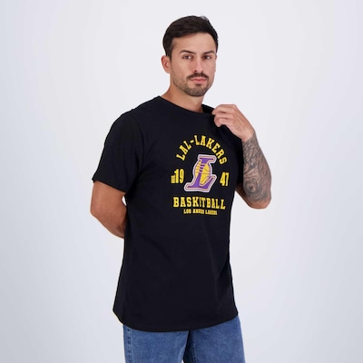 Camiseta NBA Town Lakers - Masculina - Foto 2